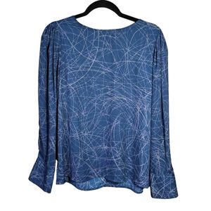 Prologue Blue Long Sleeve Tunic Top